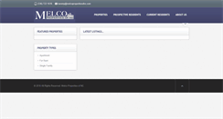Desktop Screenshot of melcopropertiesofnc.com